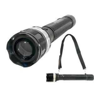 11.75" Rotating Focus Flashlight w/ Shoulder Strap (Uses 3 D-Size Batteries)