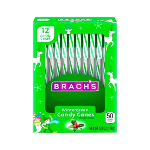 12pk Wintergreen Candy Cane 'Brach's'