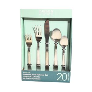 20pc Stainless Steel Flatware Set 'Gibson'