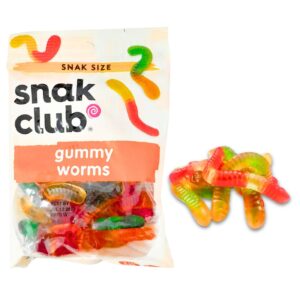 4oz Gummy Worms 'Snak Club'