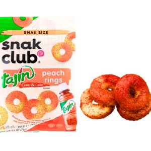 2.5oz Tajin Peach Rings 'Snak Club'