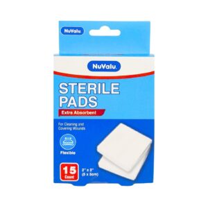 15pc 2" x 2" Sterile Gauze Pads 'Nuvalu'
