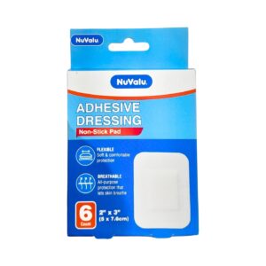6pk 2" x 3" Adhesive Dressing Bandage 'Nuvalu'