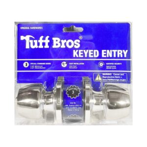 Keyed Entry Lock 'Tuff Bros' (Silver)