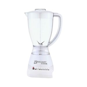 10 Speed White Plastic Blender 'Brilliant Cook'
