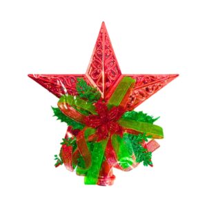 20cm Decorated Tree Top Star