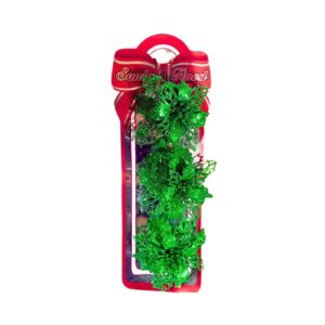 3pc 11.5cm Glitter Poinsettia Clips