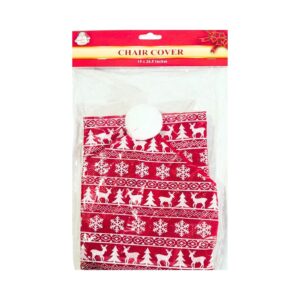 27.5" X'mas Printed Felt Chair Cover