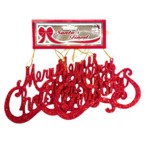 3pc 4" x 6" Merry Christmas Sign