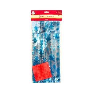 20ct 11" x 5" Cello Treat Bag 'Christmas'