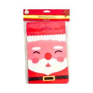 10pc Christmas Zip Lock Bags