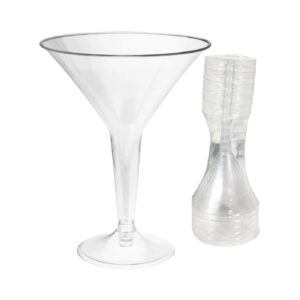 6pc Plastic Martini Glass