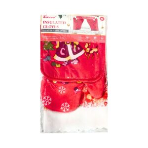 3pc Mitt, Potholder & Kitchen Towel Set 'Christmas'