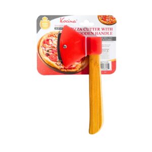 Axe Shaped Pizza Cutter w/ Wooden Handle