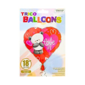 18" Foil Balloon Bear 'I Love You'