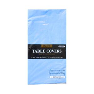 54" x 108" Disposable Table Plastic Light Blue