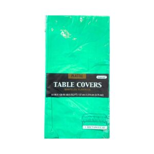 54" x 108" Green Heavy Duty Disposable Table Plastic