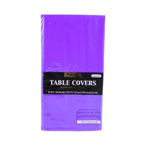 54" x 108" Heavy Duty Purple Disposable Table Plastic