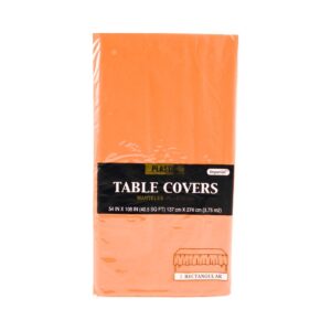 54" x 108" Disposable Table Plastic Orange