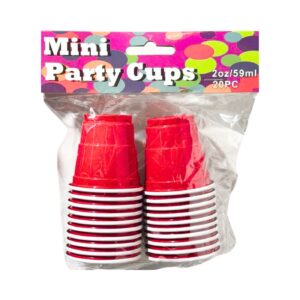 20ct 2oz Red Plastic Party Cup