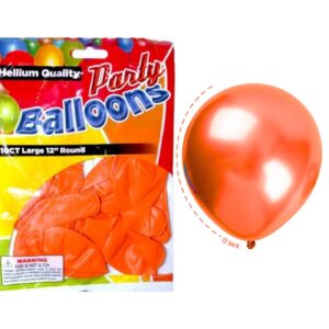 10ct 12" Standard Orange Balloon (Helium Quality)