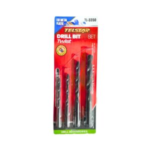 4pc Metal Drill Bit Set