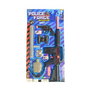 Police Force Gun Play Set w/ 19" Machine Gun