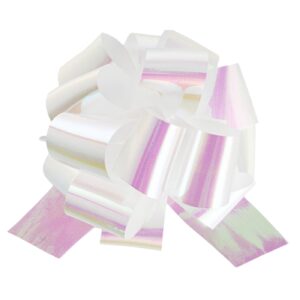 PBR-40 Large Iridescent Pull Bow (White)