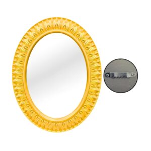 20" x 16" Oval Mirror w/ Engraved Frame