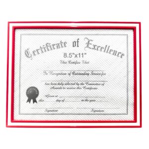 8 1/2" x 11" Colored Document Frame