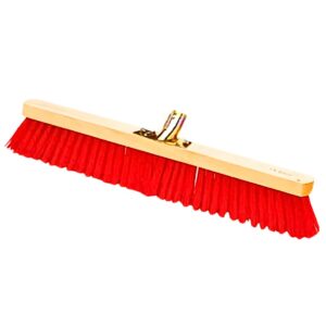 16" (40cm) Deck Broom w/ Red PVC Bristle (No Handle)
