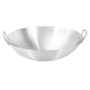 22" Double Ear Iron Wok