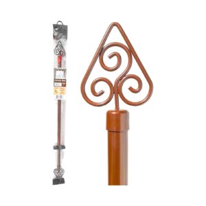 28" - 48" Anti-Copper Metal Curtain Rod w/ Spades Ends