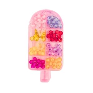 Beads Set in Pink Plastic Case