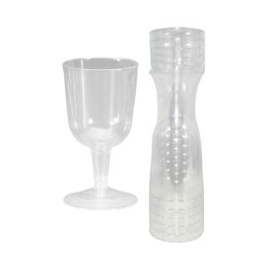 6pk Plastic Disposable Wine Glass