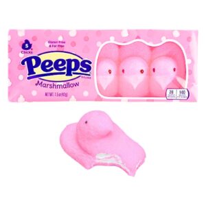 5ct 1.5oz Peeps Marshmallow Chicks (Pink)