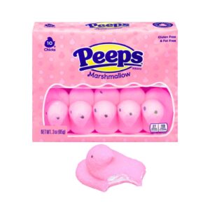 10ct Peeps Marshmallow Chicks (Pink)