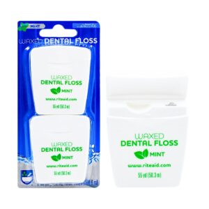 2pk 55yds Mint Flavor Waxed Floss