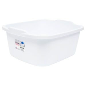 18qt Plastic Rectangular White Dish Pan 'Sterilite'