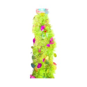 9ft Easter Tinsel Garland w/ Foil Eggs