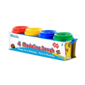 4pk 2oz Multicolor Modeling Dough 'Bazic'
