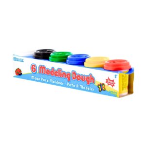 6pk 2oz Multicolor Modeling Dough 'Bazic'