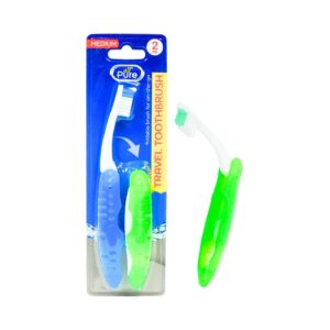 2pk Travel Foldable Toothbrush