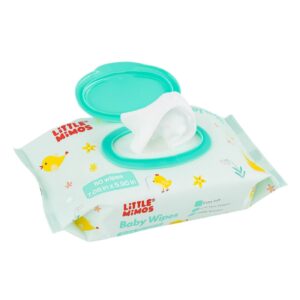 80ct Baby Wipes w/ Baby Powder Scent 'Little Mimos'