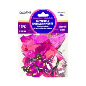 12pc Butterfly Embellishment