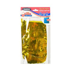 3.28ft x 6.56ft Metallic Fringe Curtain