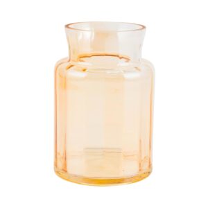 7.8" Amber Glass Vase
