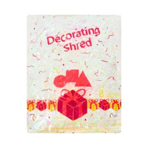 8oz Irridescent White Shreds