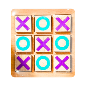 5" x 5" Wood Tic Tac Toe Game