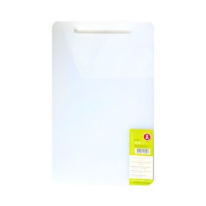 13 1/4" x 19 3/4" White Plastic Chopping Board